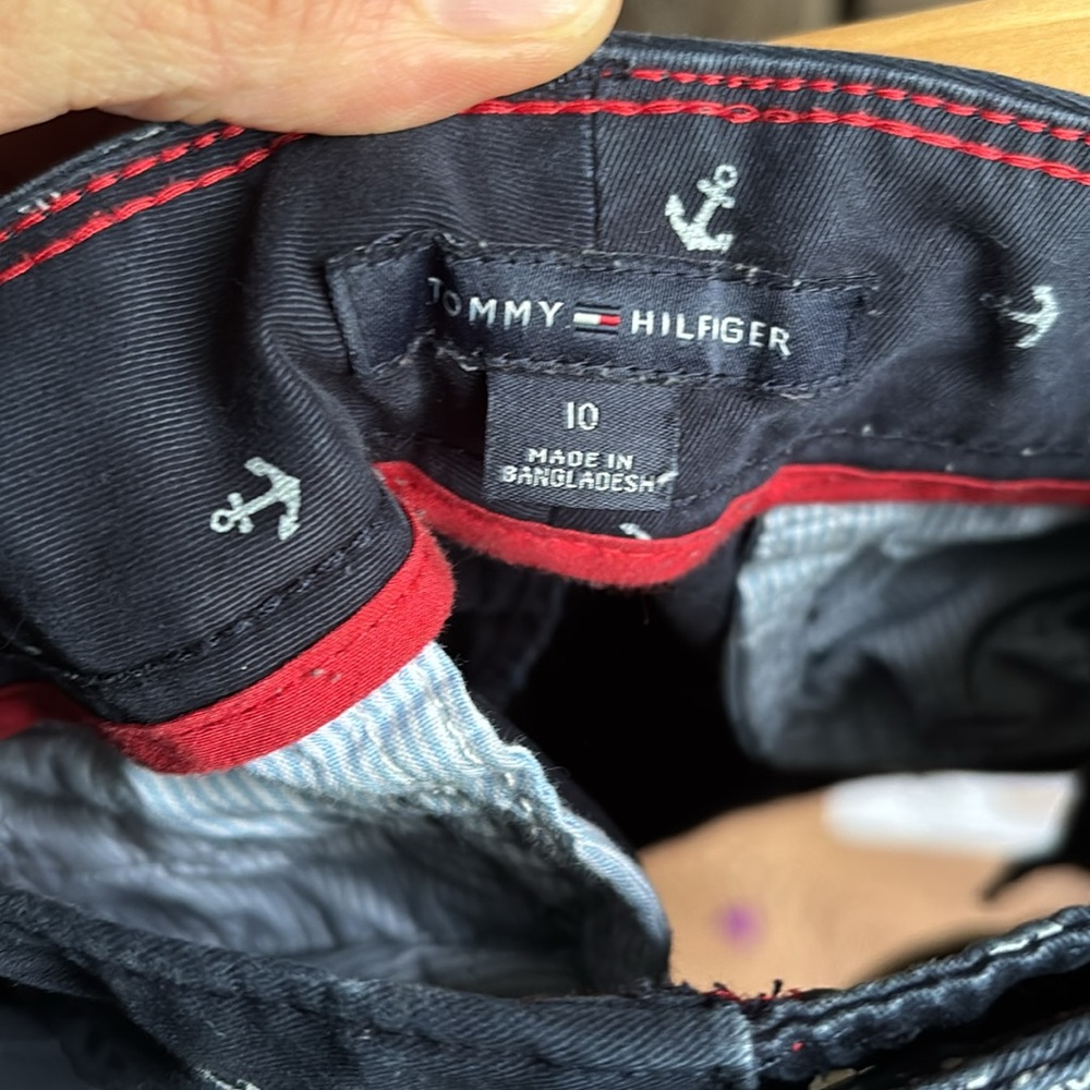 Tommy Hilfiger Women Blue Nautical Anchor Short Size 10 - Picture 4 of 4